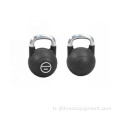Toptan spor salonu pu kaplı kettlebell sap dökme demir